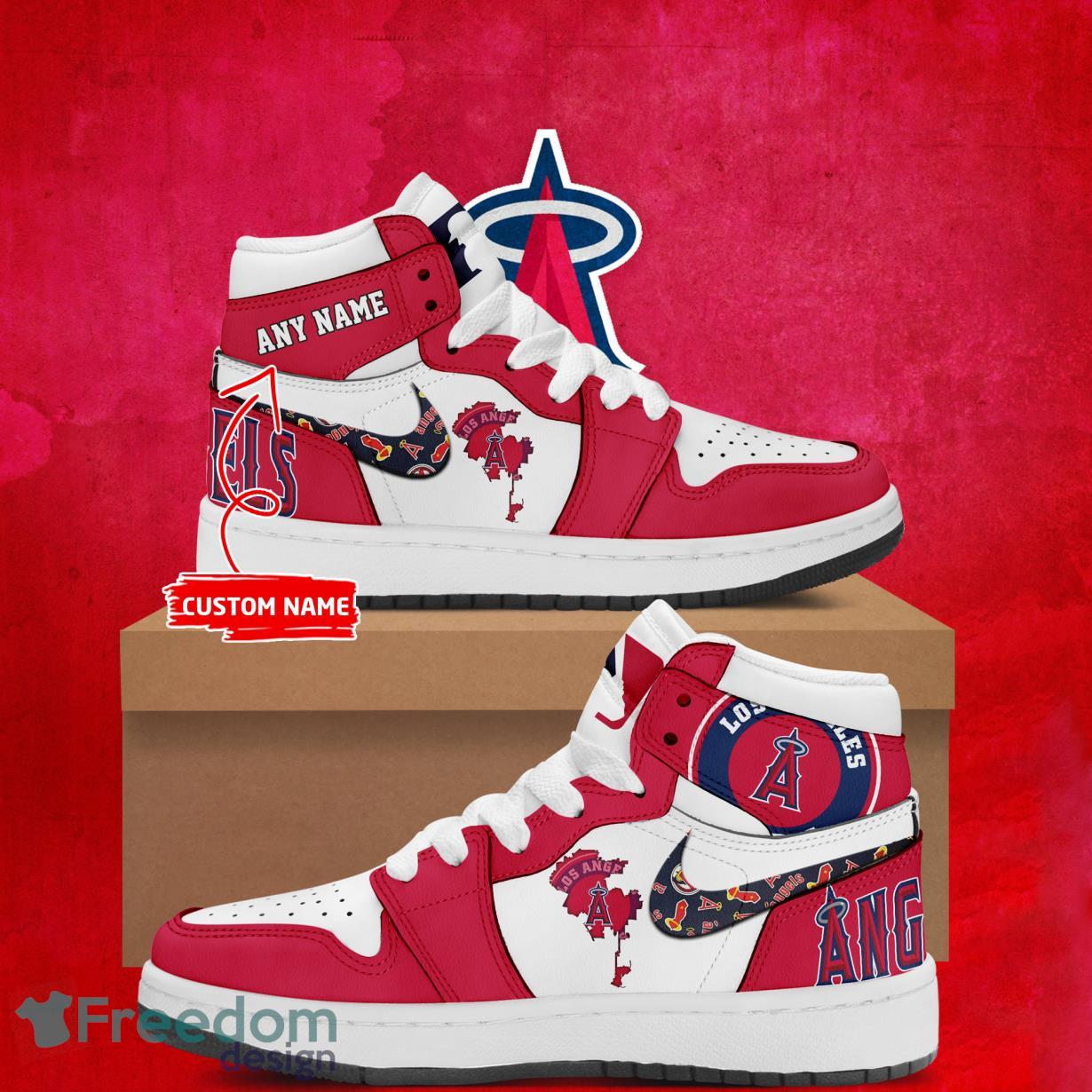 JWFancy Los Angeles Angels AJ1 High Sneakers Shoes For Men And Women