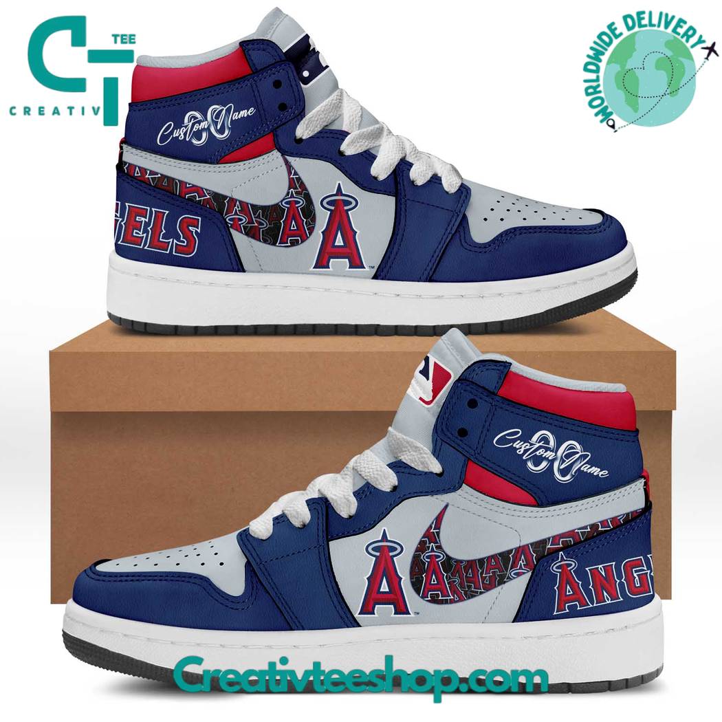 JWFancy Los Angeles Angels AJ1 High Sneakers Shoes For Men And Women