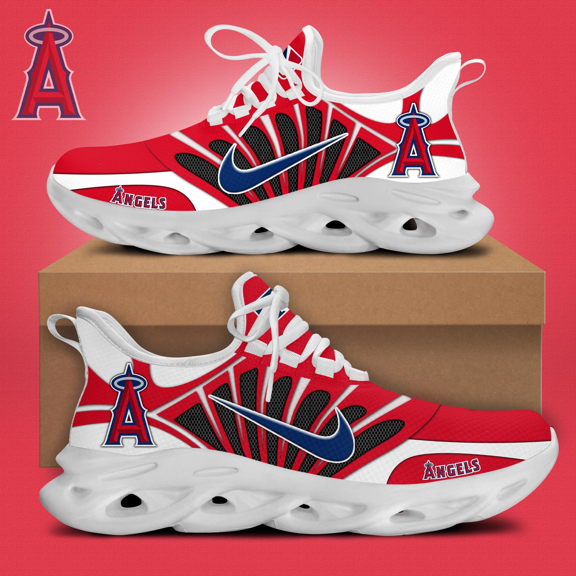 JWFancy Los Angeles Angels Max Soul Shoes Sneakers For Men And Women