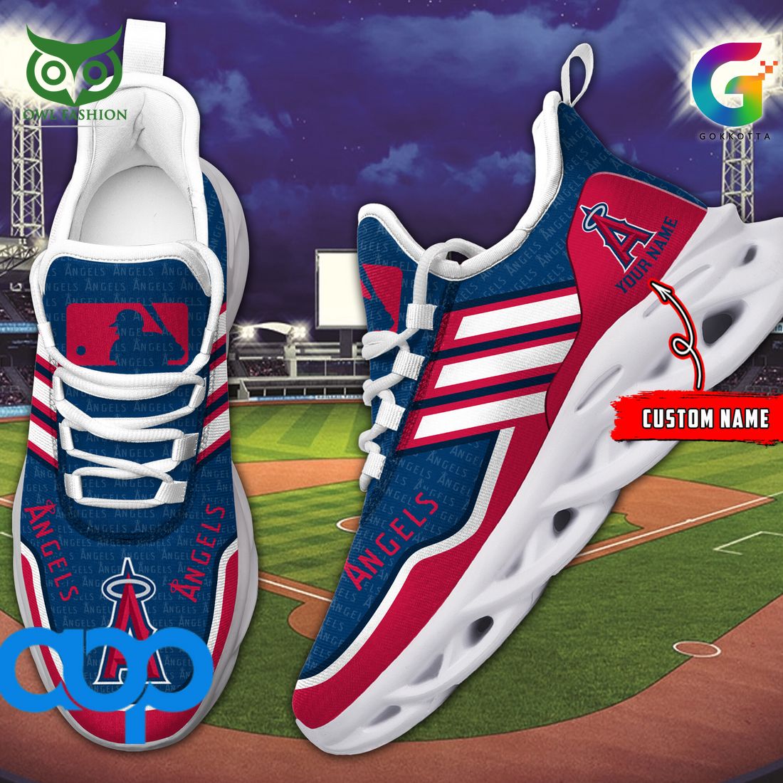 JWFancy Los Angeles Angels Max Soul Shoes Sneakers For Men And Women