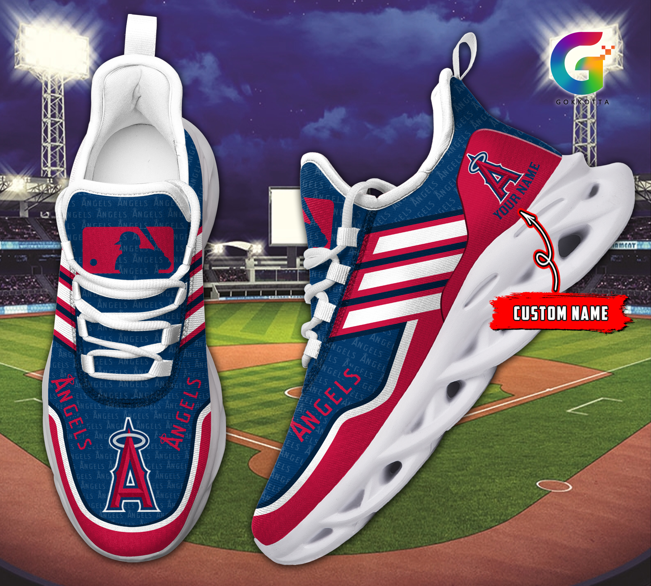 JWFancy Los Angeles Angels MLB Max Soul Shoes Sneakers For Men And Women