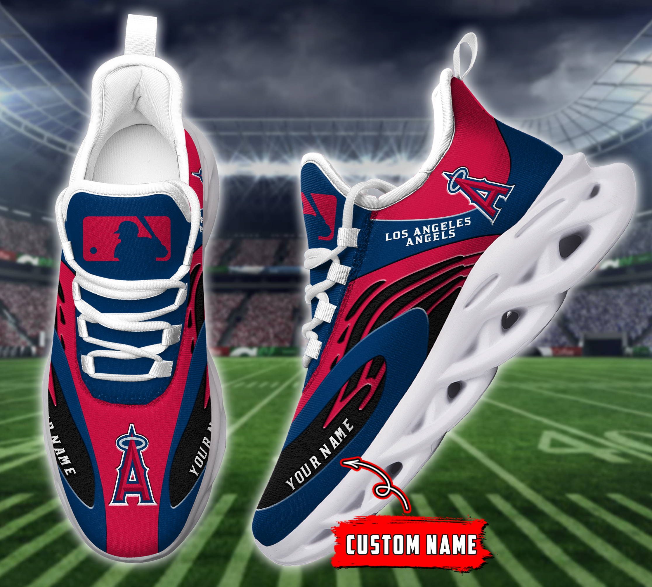 JWFancy Los Angeles Angels MLB Max Soul Shoes Sneakers For Men And Women