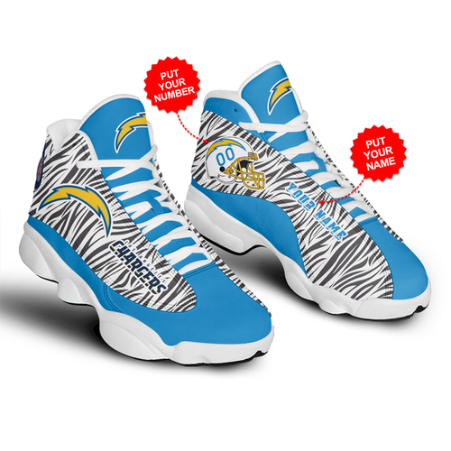 JWFancy Los Angeles Chargers AJ13 Sneakers Shoes For Men And Women