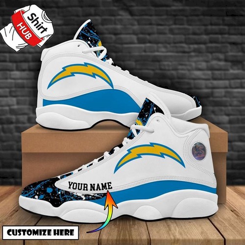 JWFancy Los Angeles Chargers AJ13 Sneakers Shoes For Men And Women