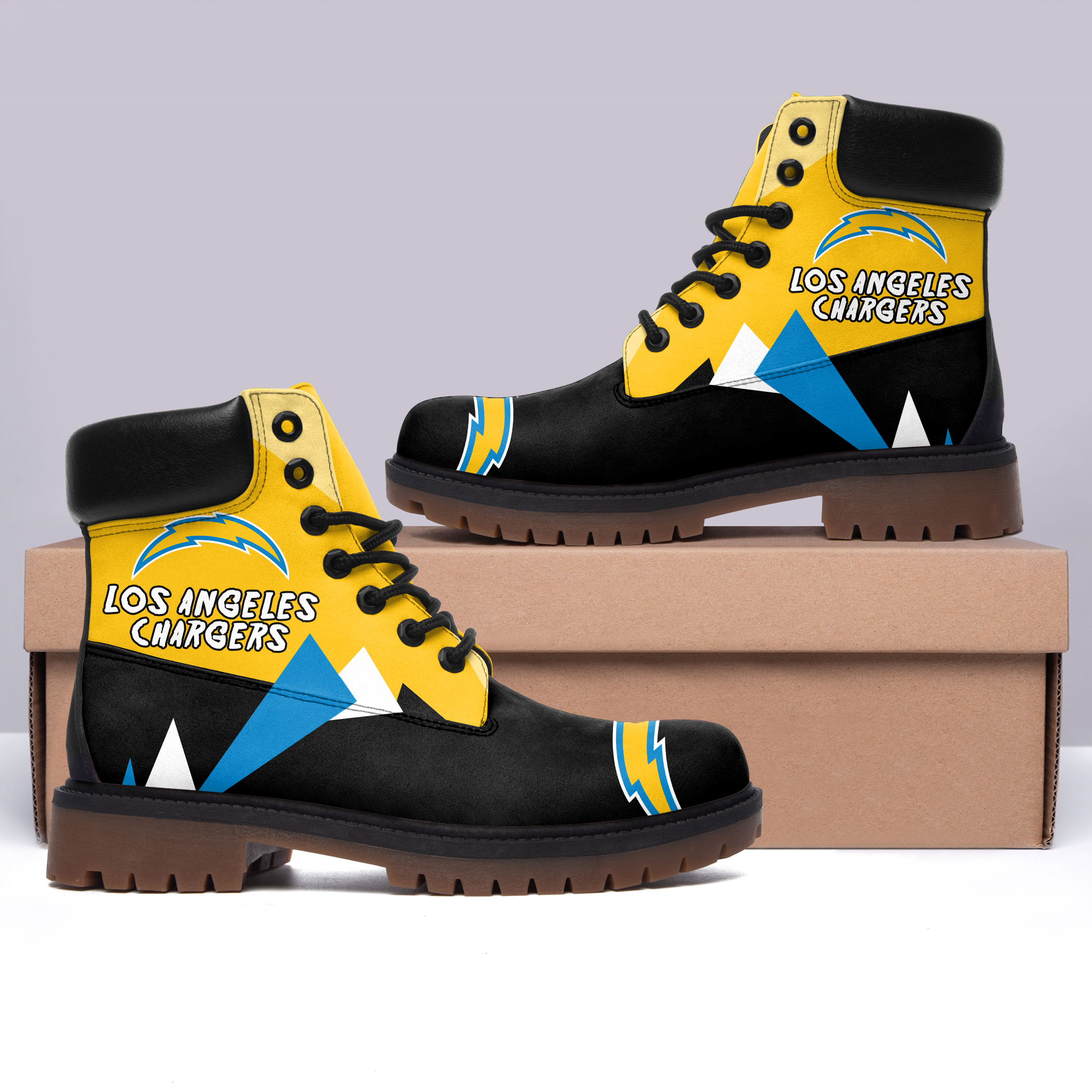 JWFancy Los Angeles Chargers Boots Shoes For Men And Women