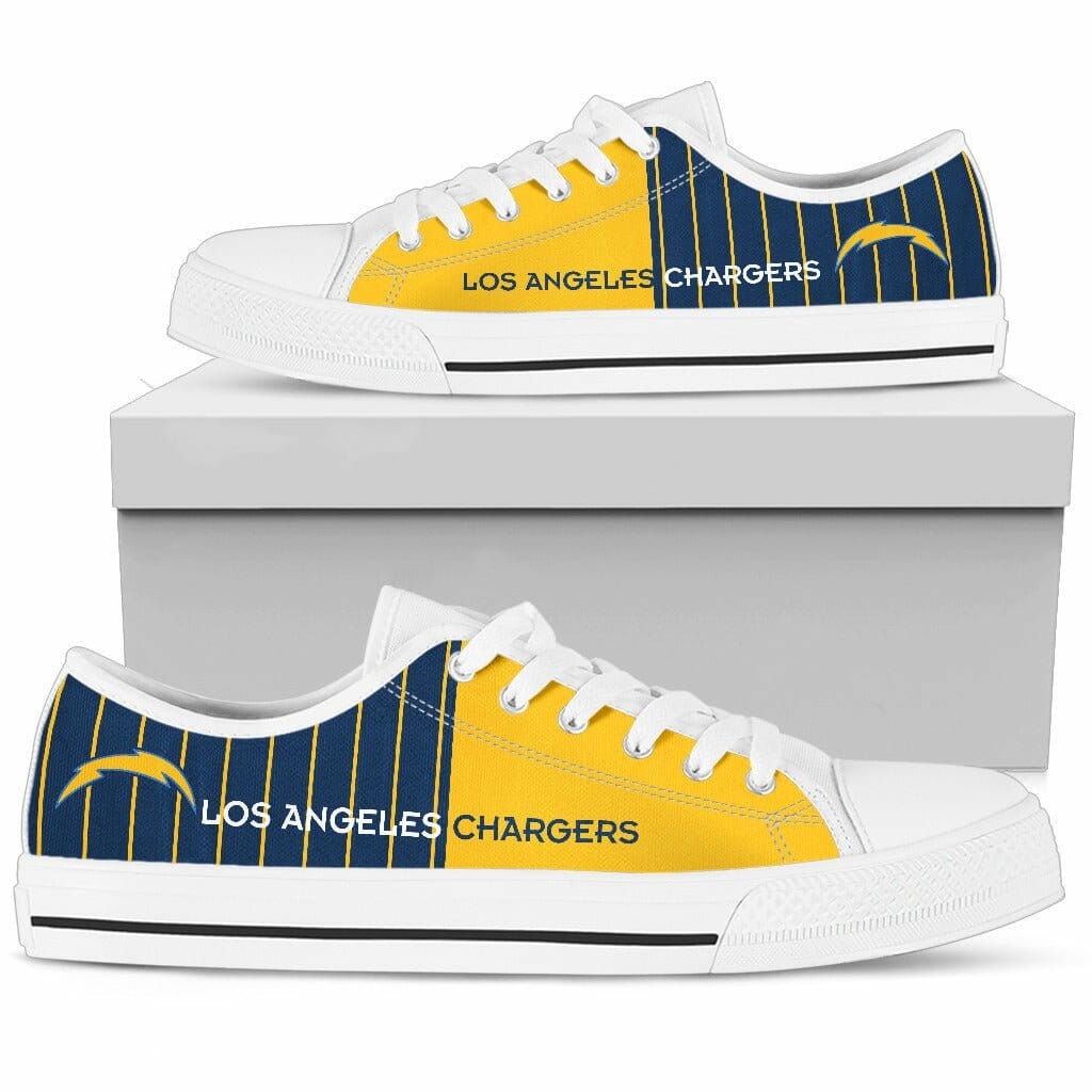 JWFancy Los Angeles Chargers Low Top Canvas Sneakers Shoes For Men And Women