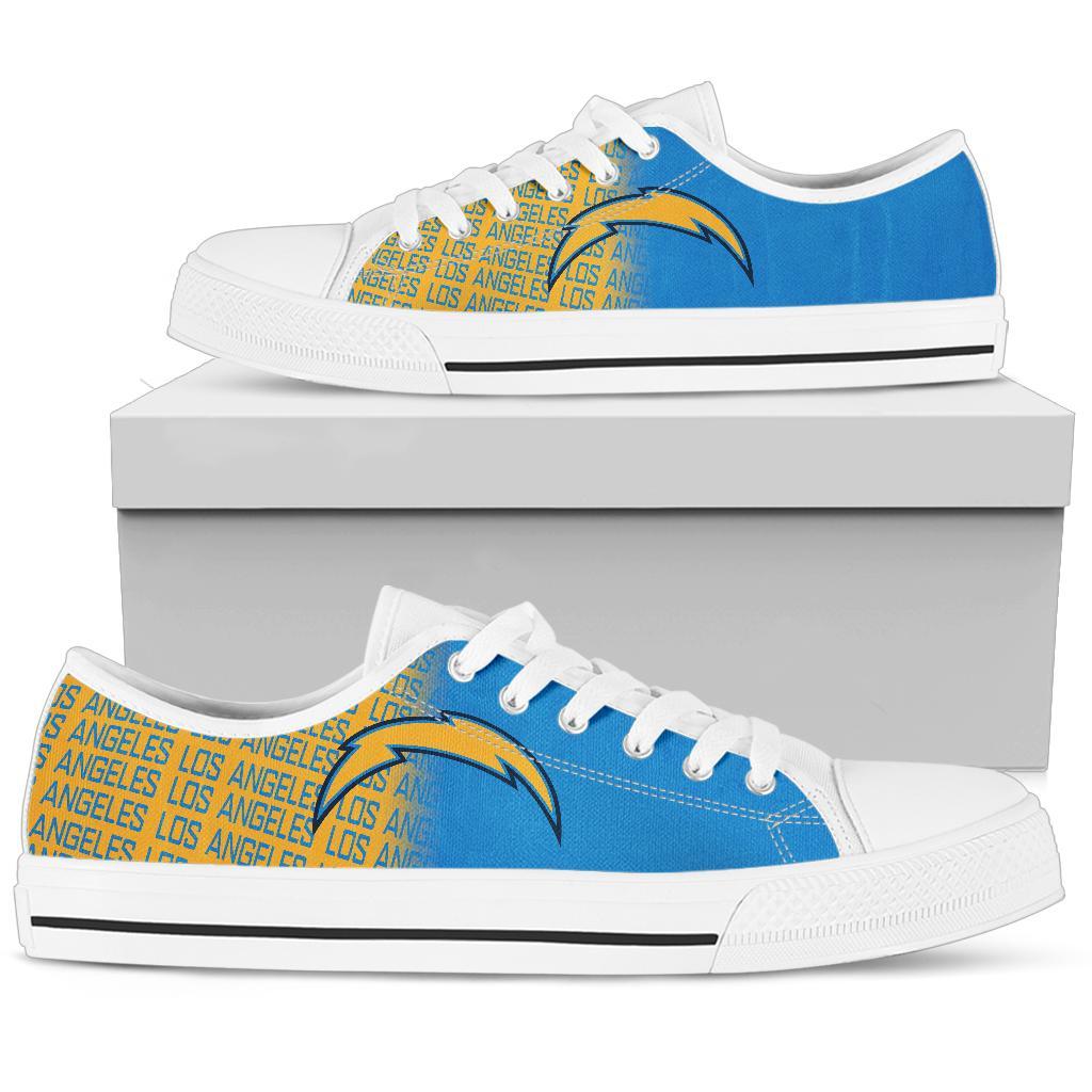 JWFancy Los Angeles Chargers Low Top Canvas Sneakers Shoes For Men And Women