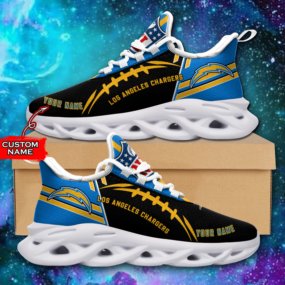 JWFancy Los Angeles Chargers Max Soul Shoes Sneakers For Men And Women