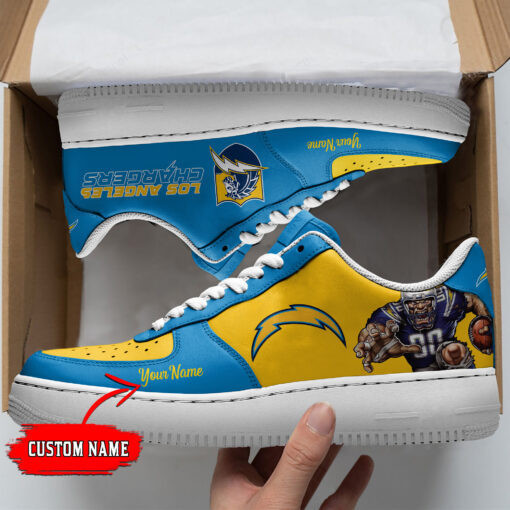 JWFancy Los Angeles Chargers NFL Air Low-Top Sneakers Shoes For Men And Women