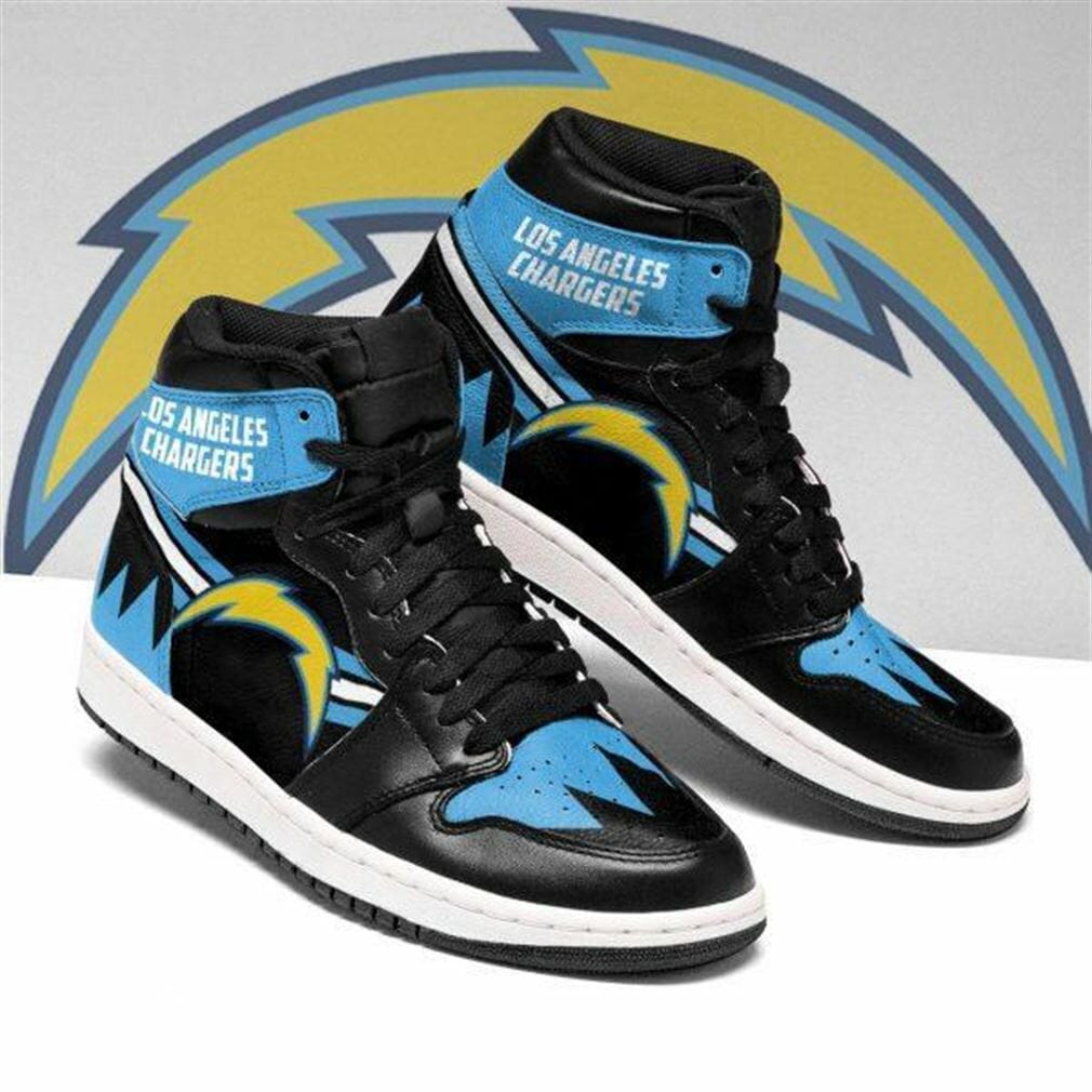 JWFancy Los Angeles Chargers NFL AJ1 High Sneakers Shoes For Men And Women