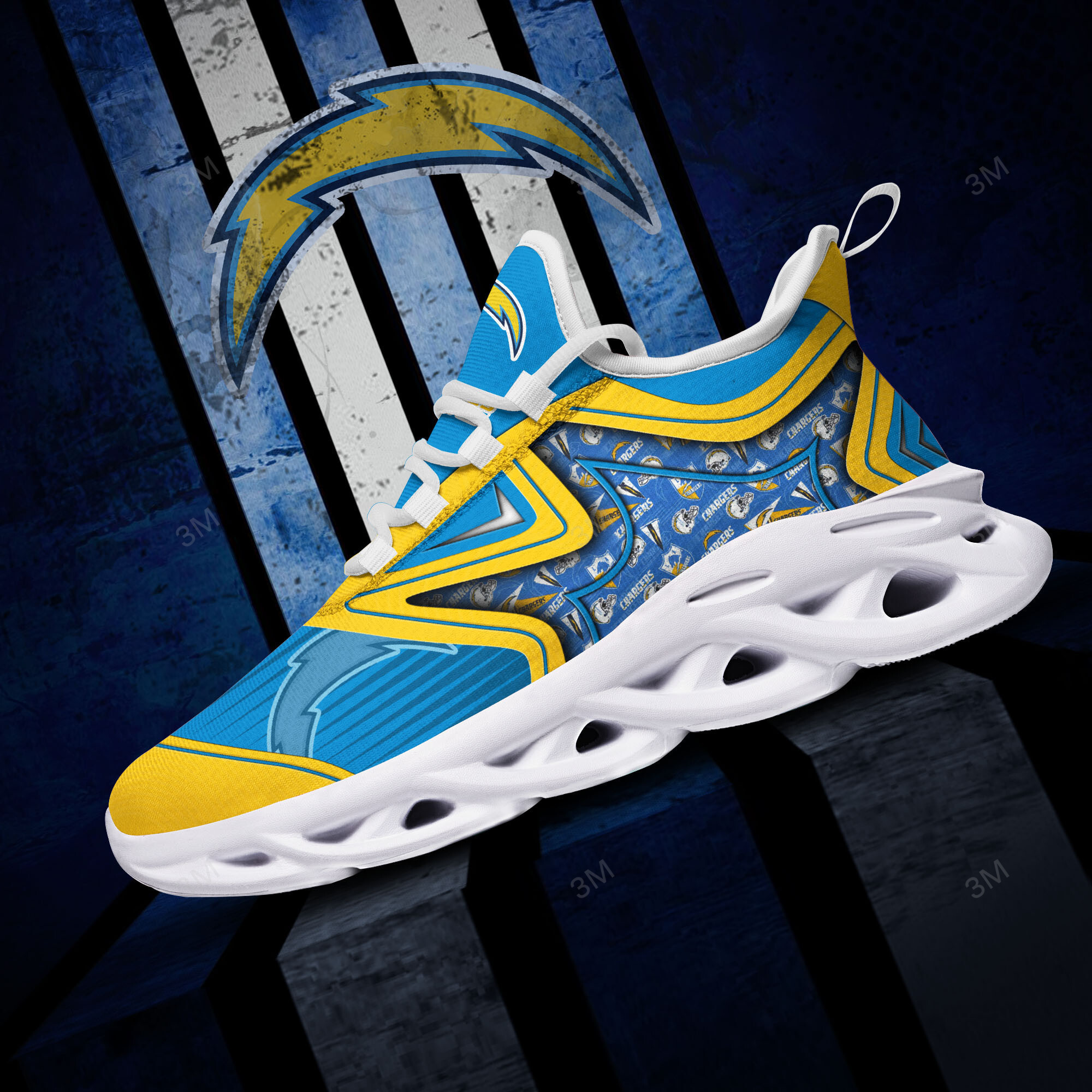 JWFancy Los Angeles Chargers NFL Max Soul Shoes Sneakers For Men And Women