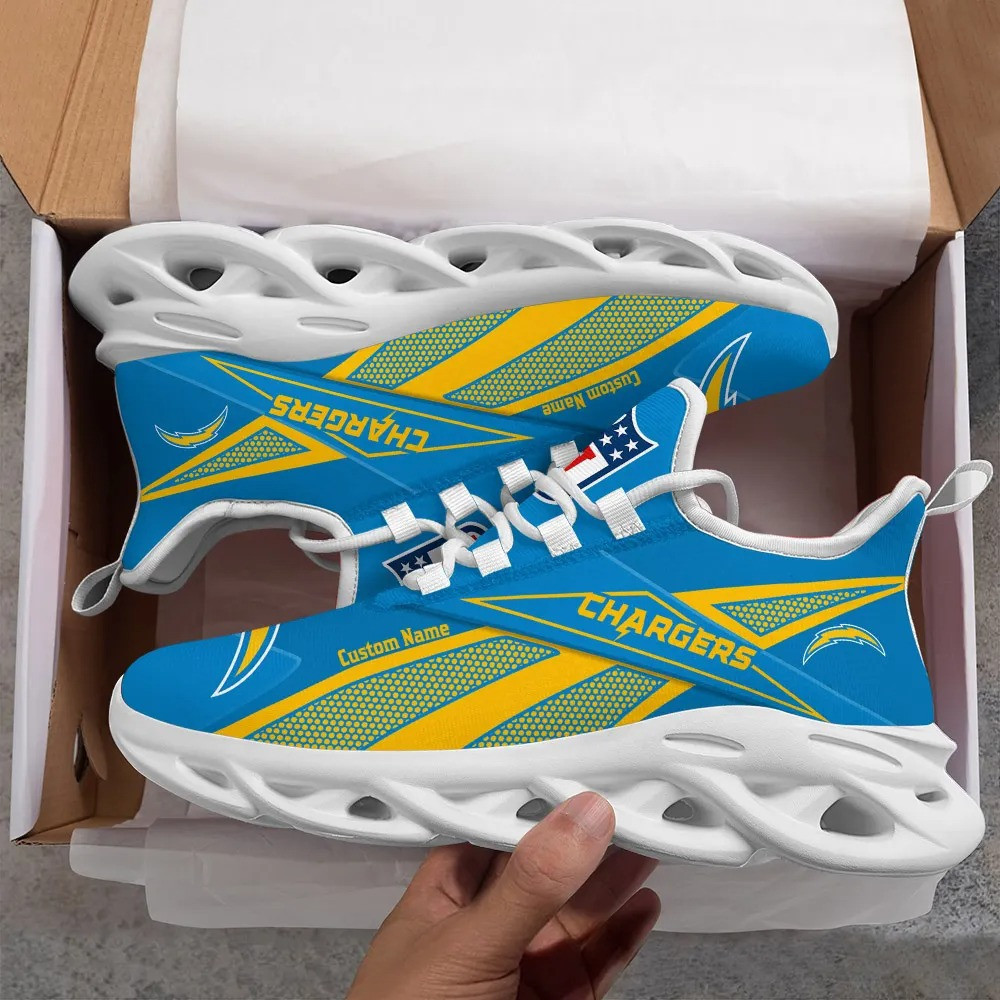 JWFancy Los Angeles Chargers NFL Max Soul Shoes Sneakers For Men And Women