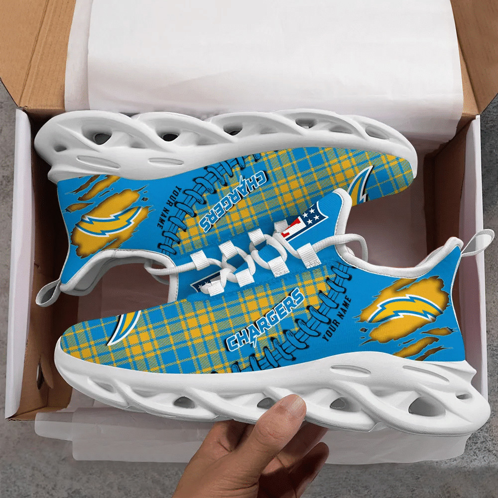JWFancy Los Angeles Chargers NFL Max Soul Shoes Sneakers For Men And Women