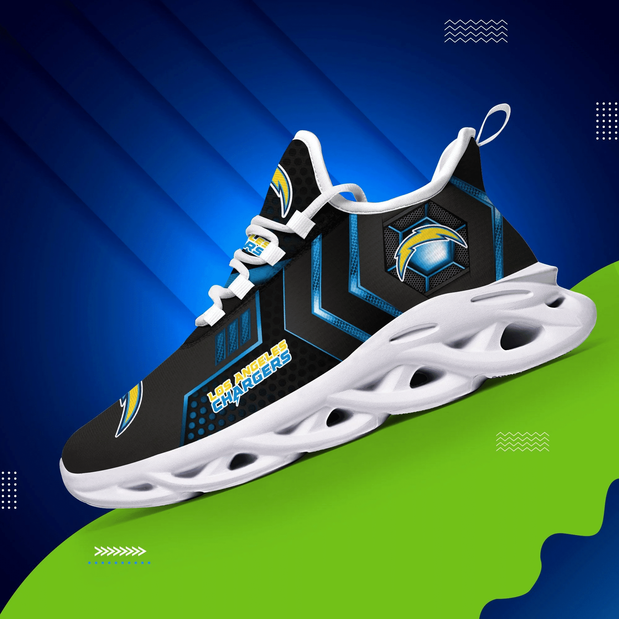 JWFancy Los Angeles Chargers NFL Max Soul Shoes Sneakers For Men And Women
