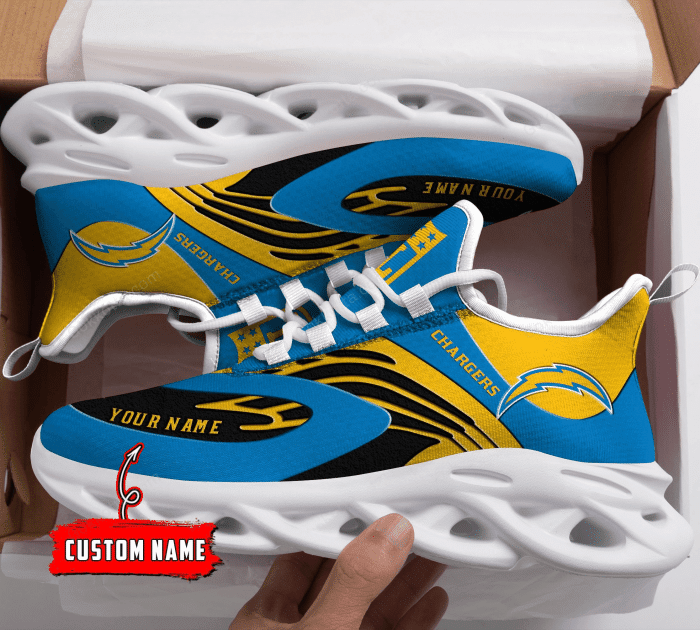 JWFancy Los Angeles Chargers NFL Max Soul Shoes Sneakers For Men And Women