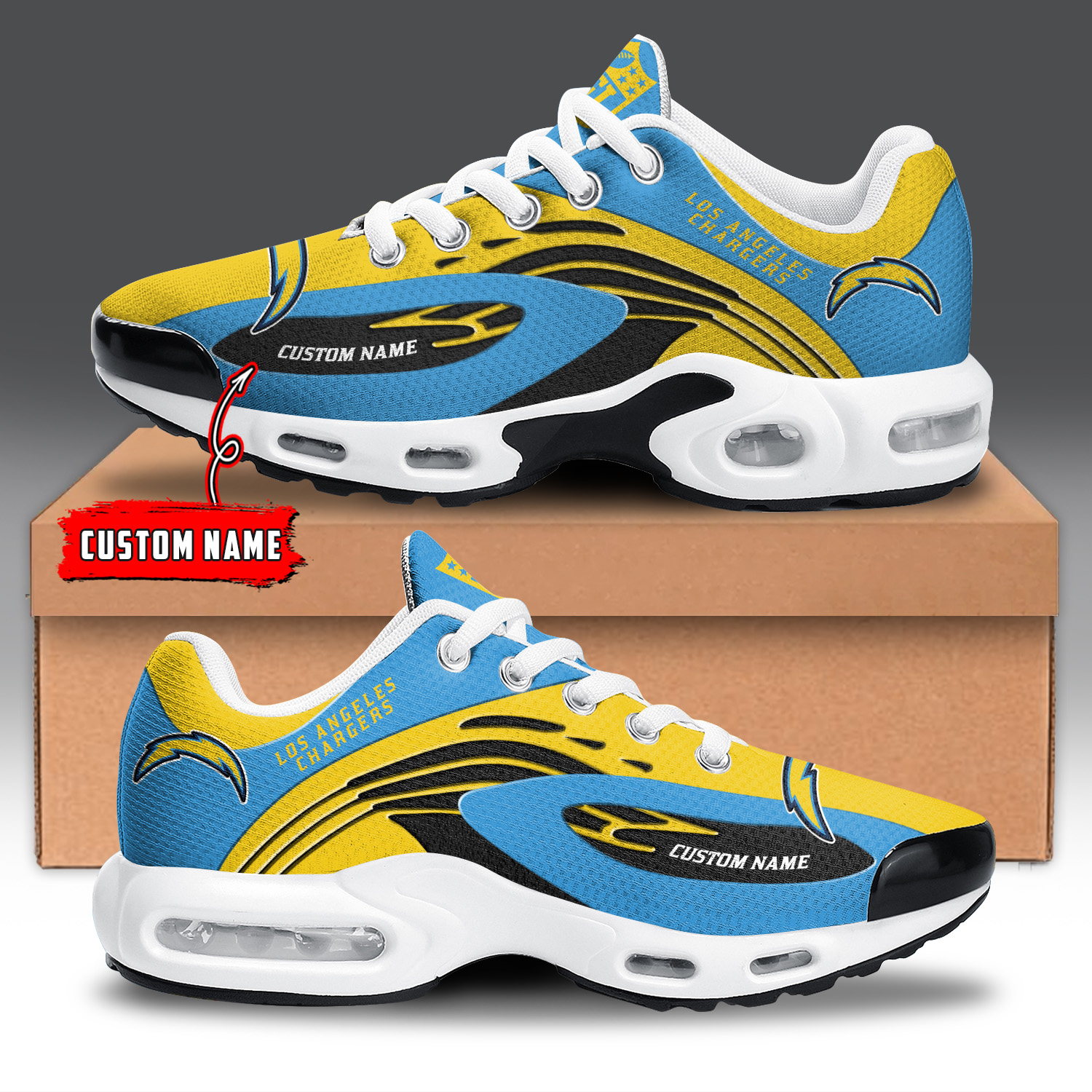 JWFancy Los Angeles Chargers TN Shoes Sneakers For Men And Women