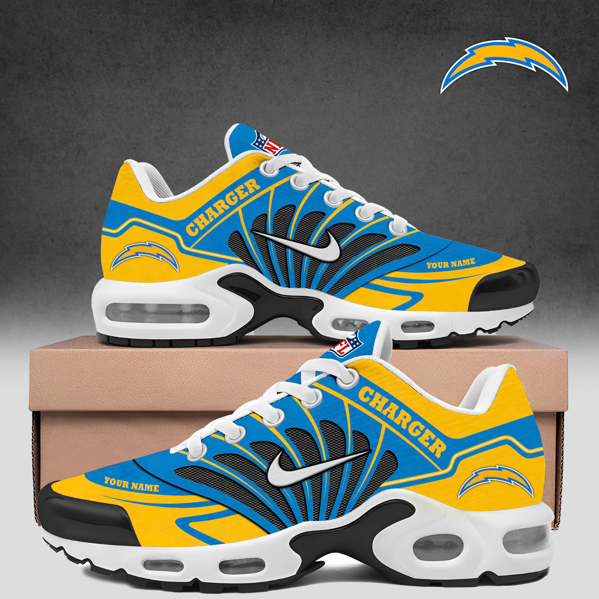 JWFancy Los Angeles Chargers TN Shoes Sneakers For Men And Women