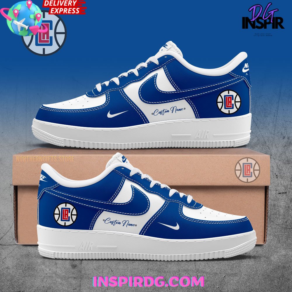 JWFancy Los Angeles Clippers Air Low-Top Sneakers Shoes For Men And Women