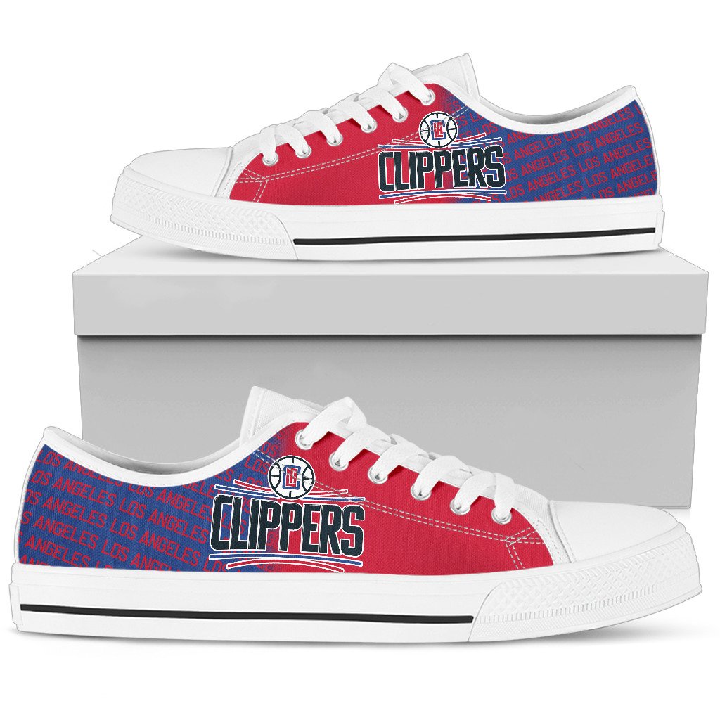 JWFancy Los Angeles Clippers Low Top Canvas Sneakers Shoes For Men And Women