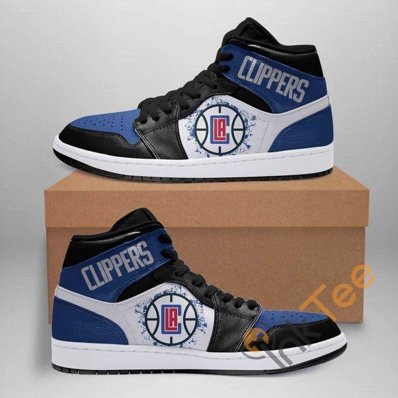 JWFancy Los Angeles Clippers NBA AJ1 High Sneakers Shoes For Men And Women