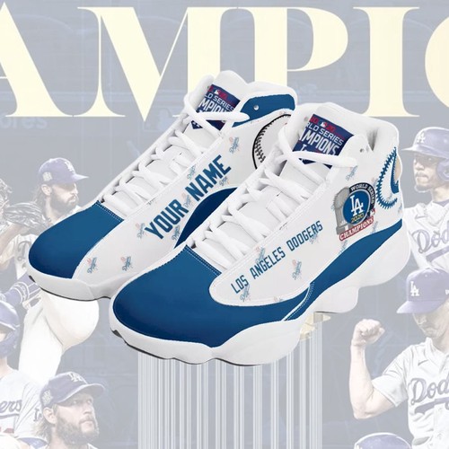 JWFancy Los Angeles Dodgers AJ13 Sneakers Shoes For Men And Women