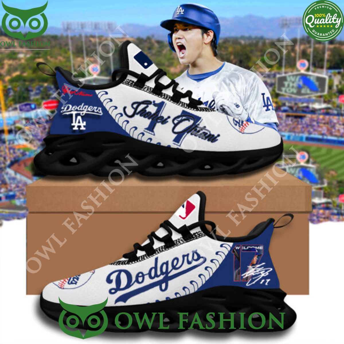 JWFancy Los Angeles Dodgers Max Soul Shoes Sneakers For Men And Women