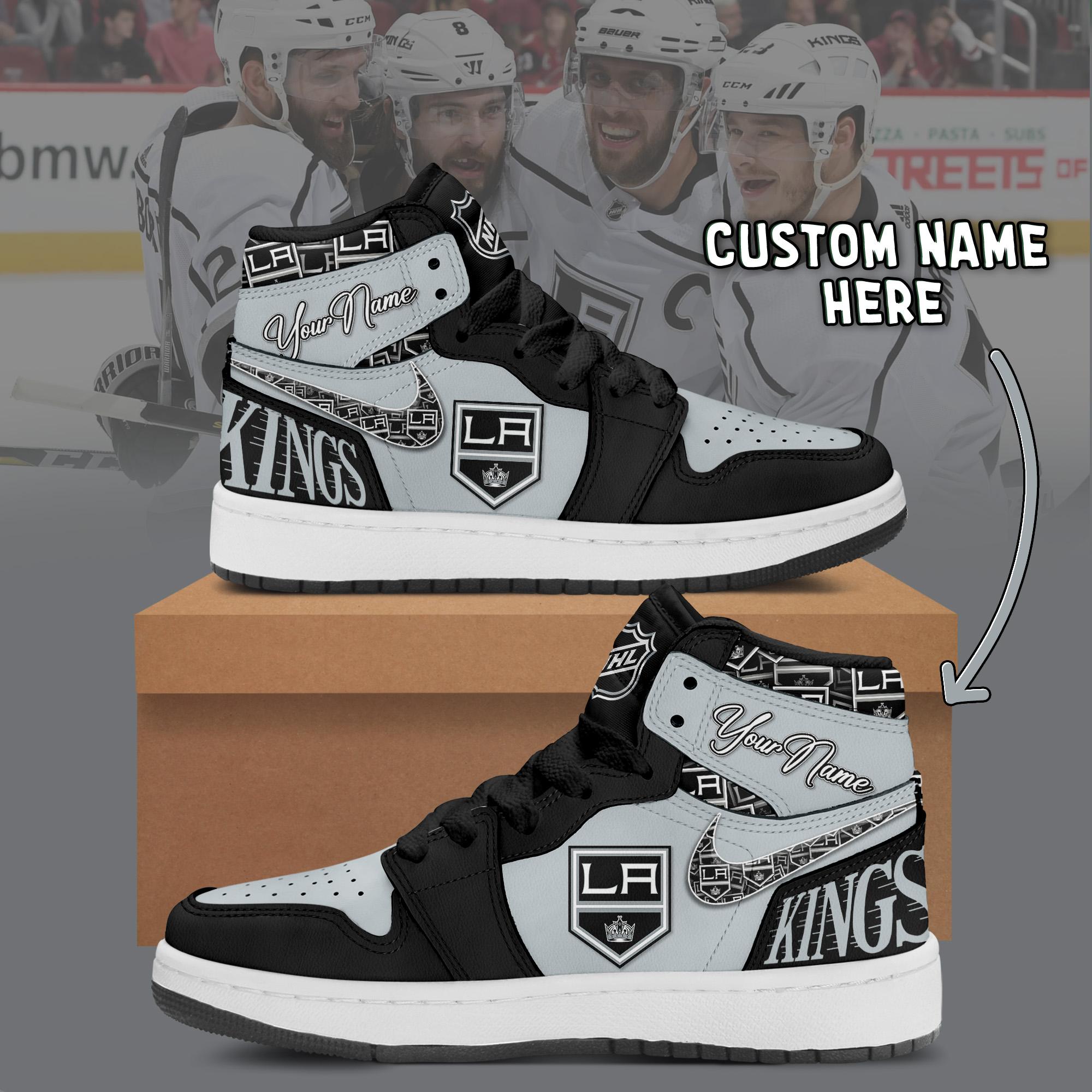 JWFancy Los Angeles Kings AJ1 High Sneakers Shoes For Men And Women