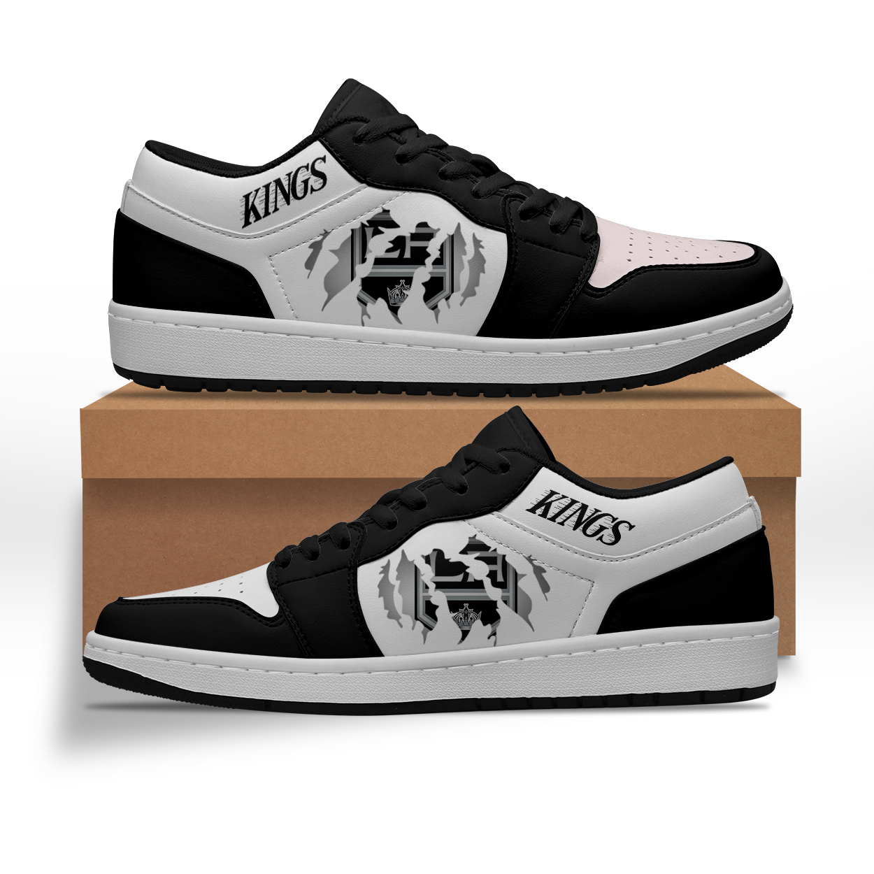 JWFancy Los Angeles Kings AJ1 Low Sneakers Shoes For Men And Women