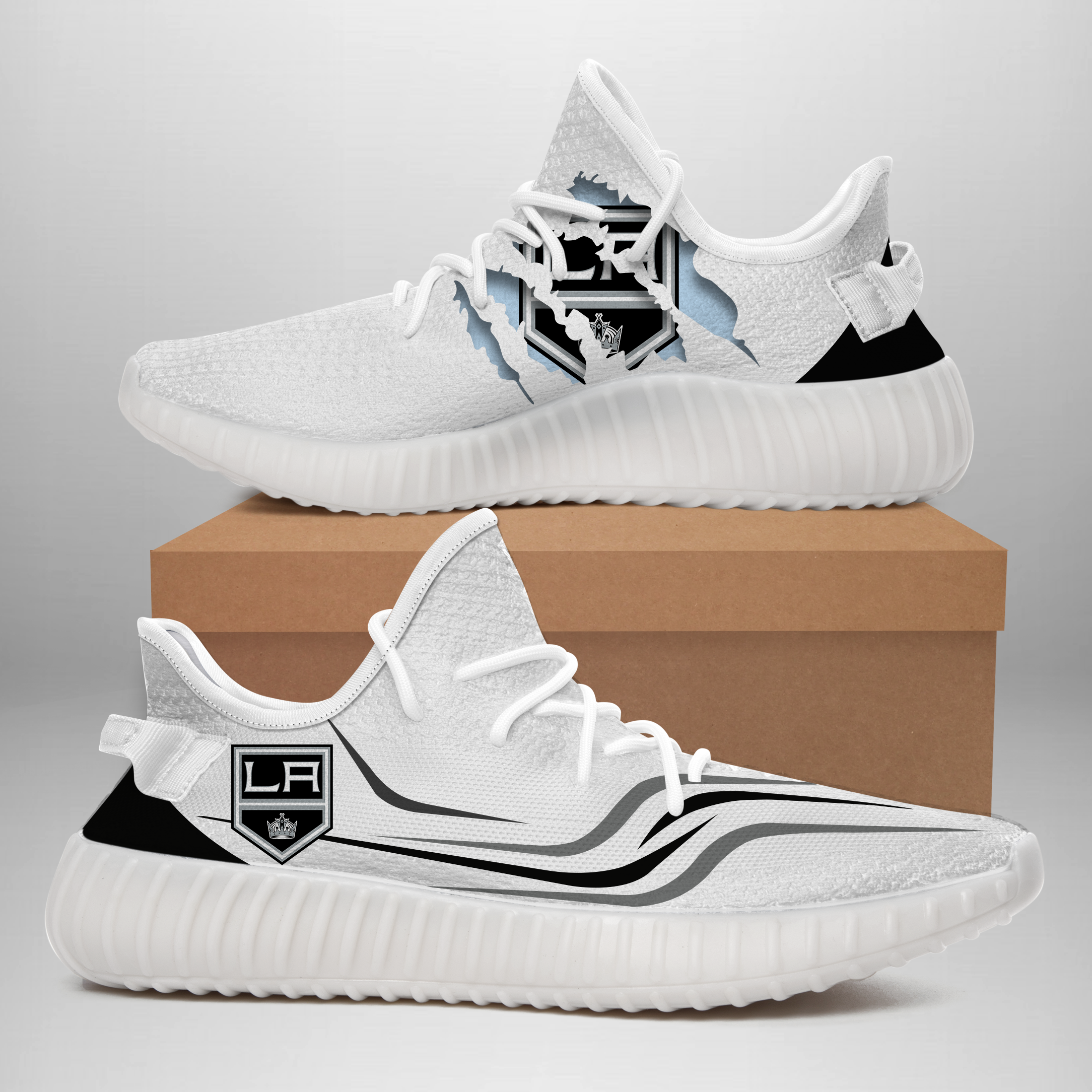 JWFancy Los Angeles Kings Yeezy Boost Shoes For Men And Women