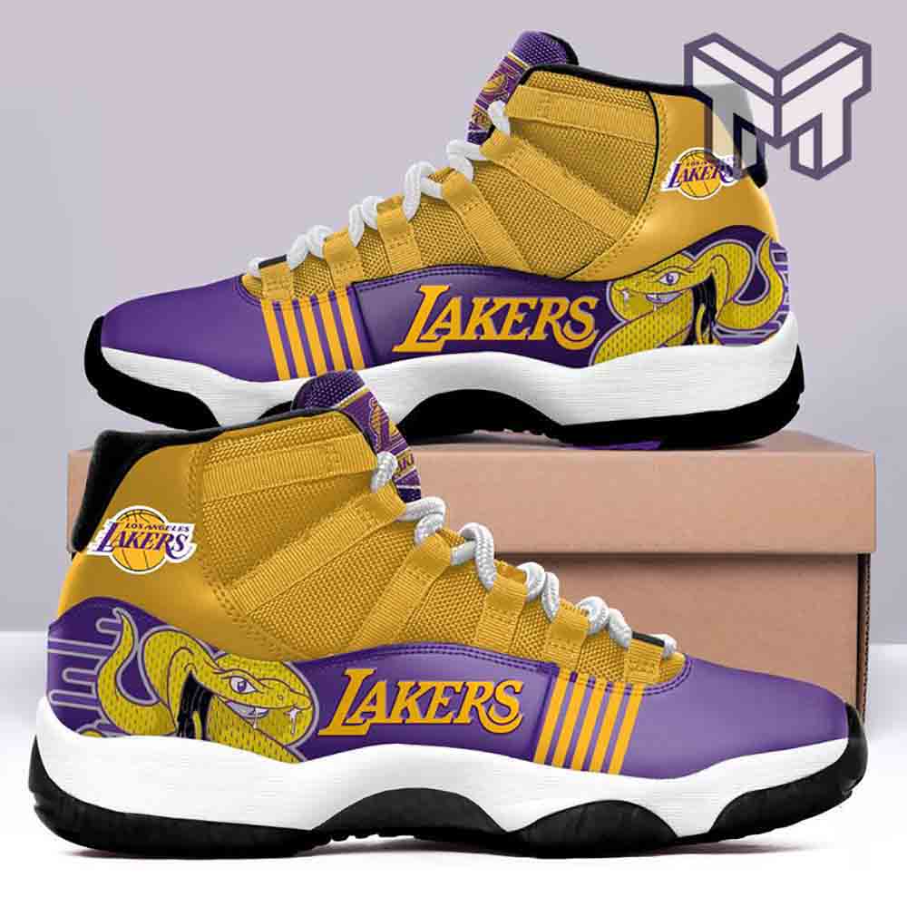 JWFancy Los Angeles Lakers AJ11 Sneakers Shoes For Men And Women