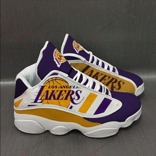 JWFancy Los Angeles Lakers AJ13 Sneakers Shoes For Men And Women