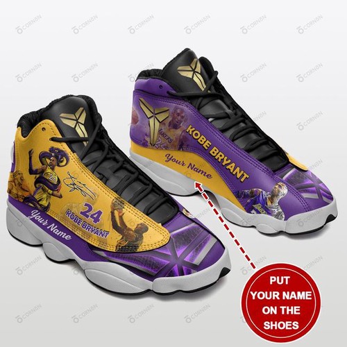 JWFancy Los Angeles Lakers AJ13 Sneakers Shoes For Men And Women