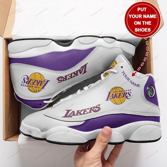JWFancy Los Angeles Lakers AJ13 Sneakers Shoes For Men And Women