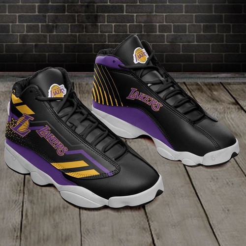 JWFancy Los Angeles Lakers AJ13 Sneakers Shoes For Men And Women