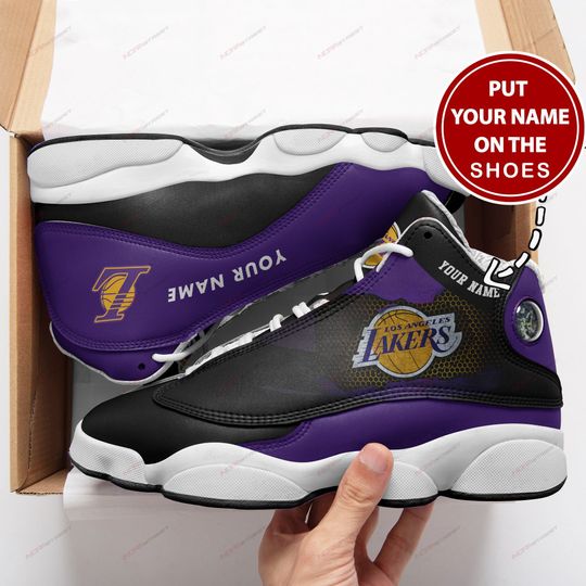 JWFancy Los Angeles Lakers AJ13 Sneakers Shoes For Men And Women