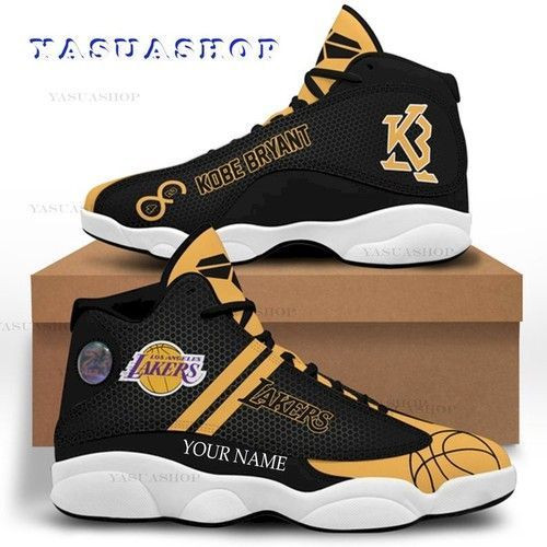 JWFancy Los Angeles Lakers NFL AJ13 Sneakers Shoes For Men And Women