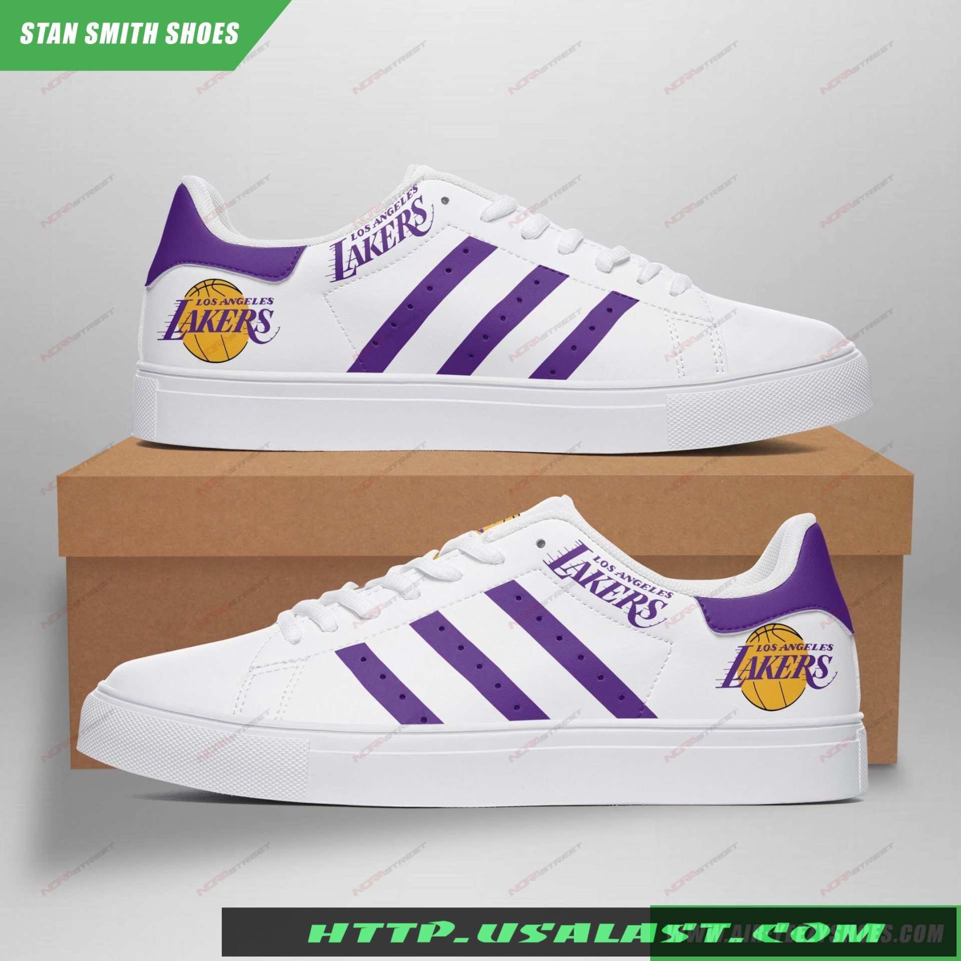 JWFancy Los Angeles Lakers Skate Stan Shoes Sneakes For Men And Women