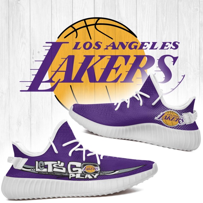 JWFancy Los Angeles Lakers Yeezy Boost Shoes For Men And Women