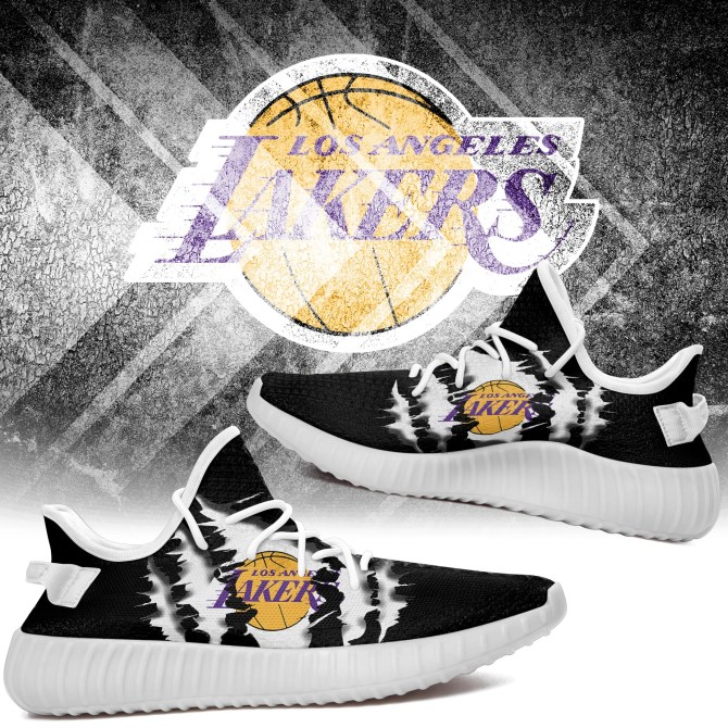 JWFancy Los Angeles Lakers Yeezy Boost Shoes For Men And Women