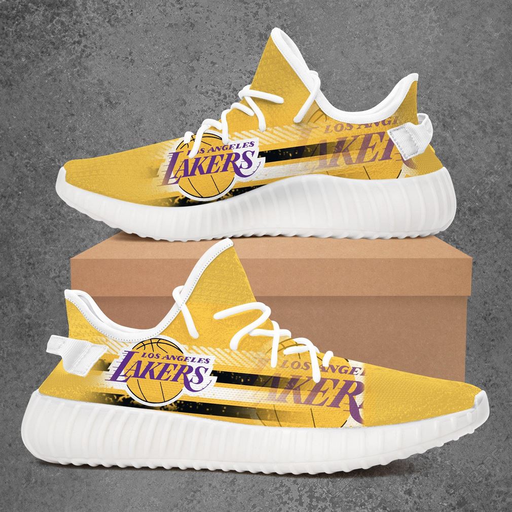 JWFancy Los Angeles Lakers Yeezy Boost Shoes For Men And Women