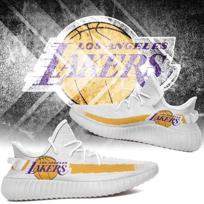 JWFancy Los Angeles Lakers Yeezy Boost Shoes For Men And Women