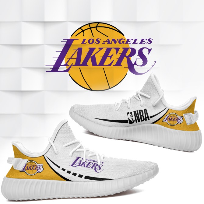 JWFancy Los Angeles Lakers Yeezy Boost Shoes For Men And Women