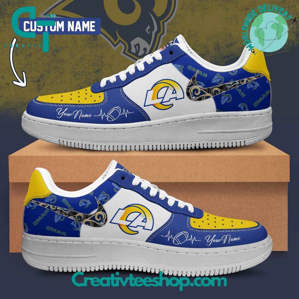 JWFancy Los Angeles Rams Air Low-Top Sneakers Shoes For Men And Women