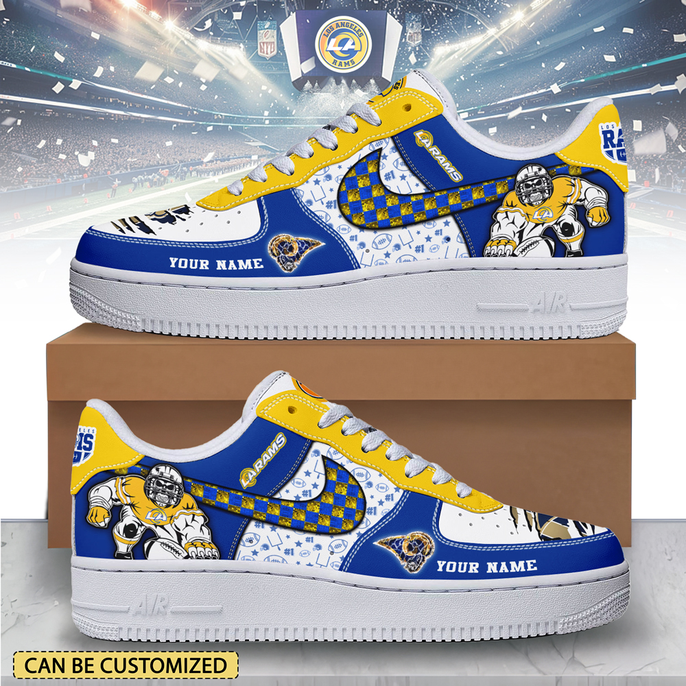 JWFancy Los Angeles Rams Air Low-Top Sneakers Shoes For Men And Women