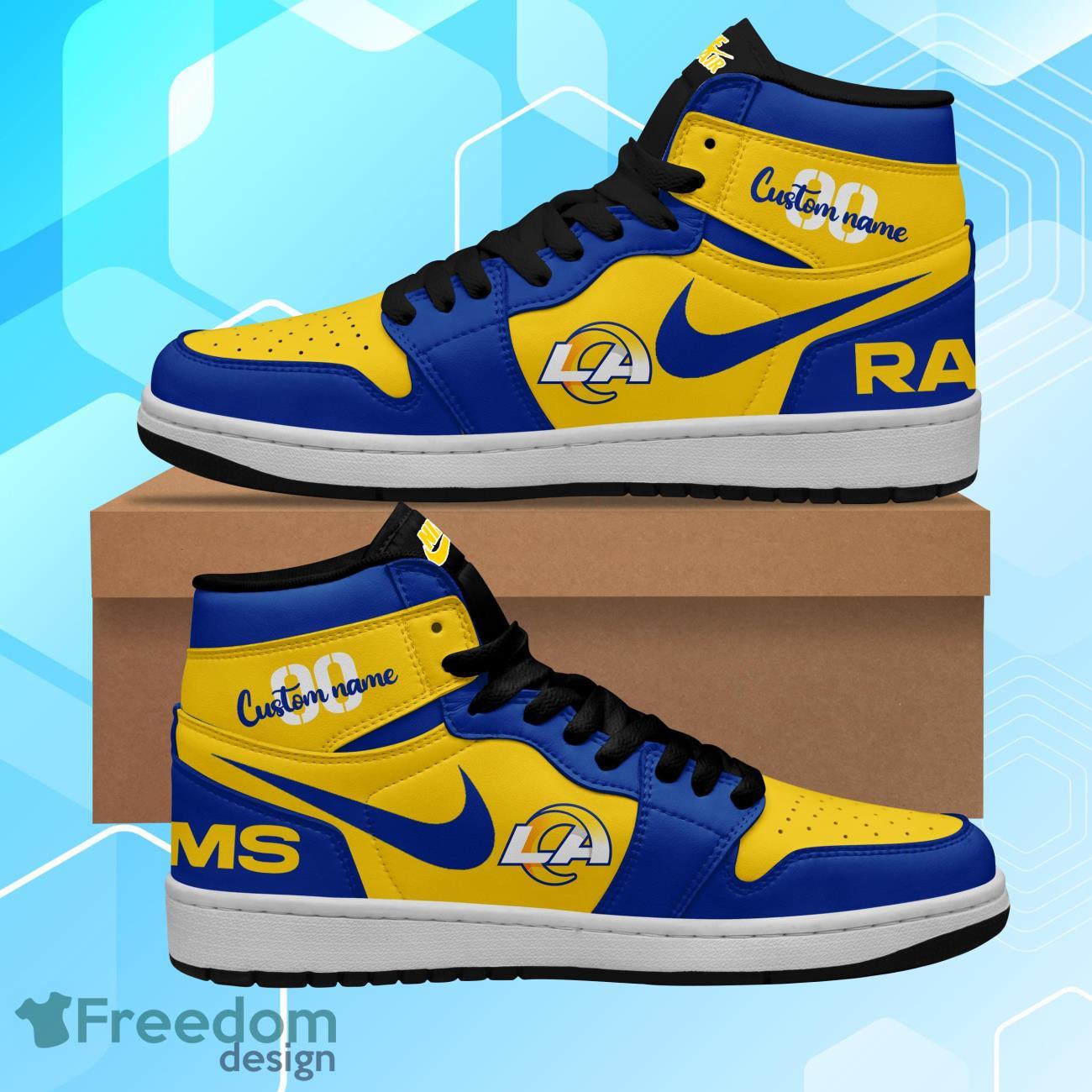 JWFancy Los Angeles Rams AJ1 High Sneakers Shoes For Men And Women