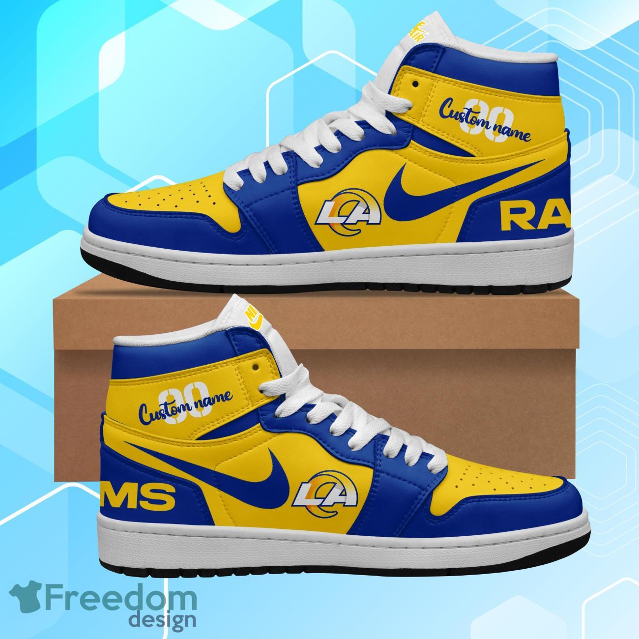 JWFancy Los Angeles Rams AJ1 High Sneakers Shoes For Men And Women