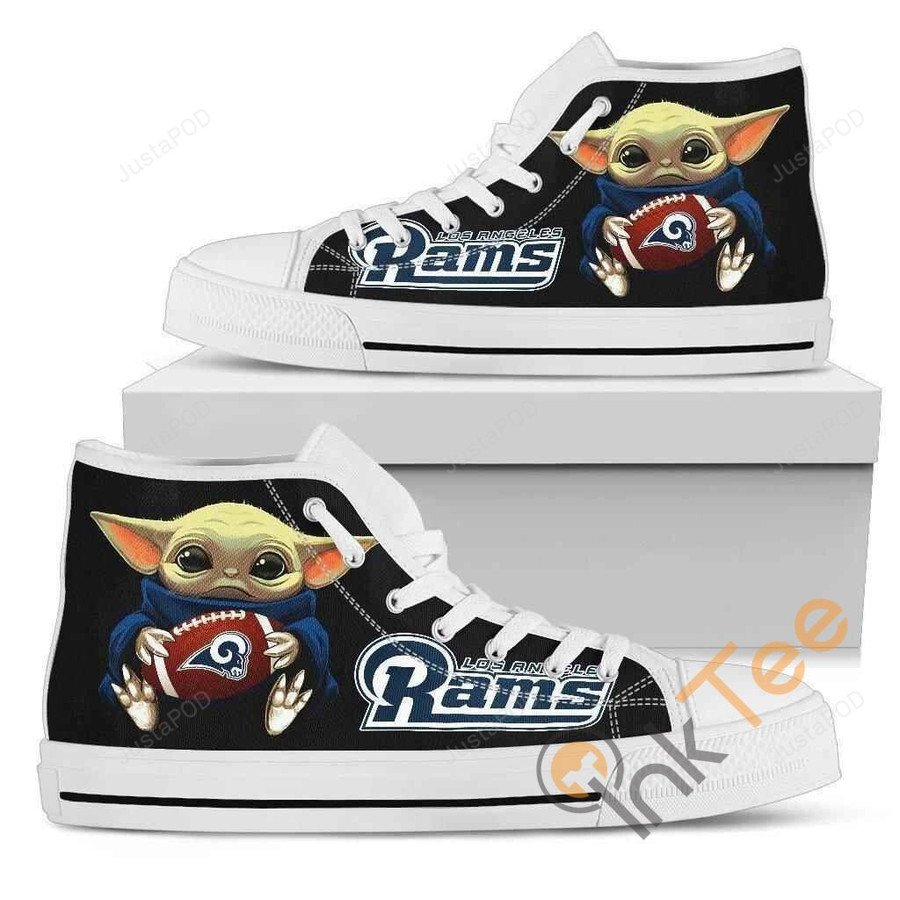 JWFancy Los Angeles Rams High Top Canvas Sneakers Shoes For Men And Women