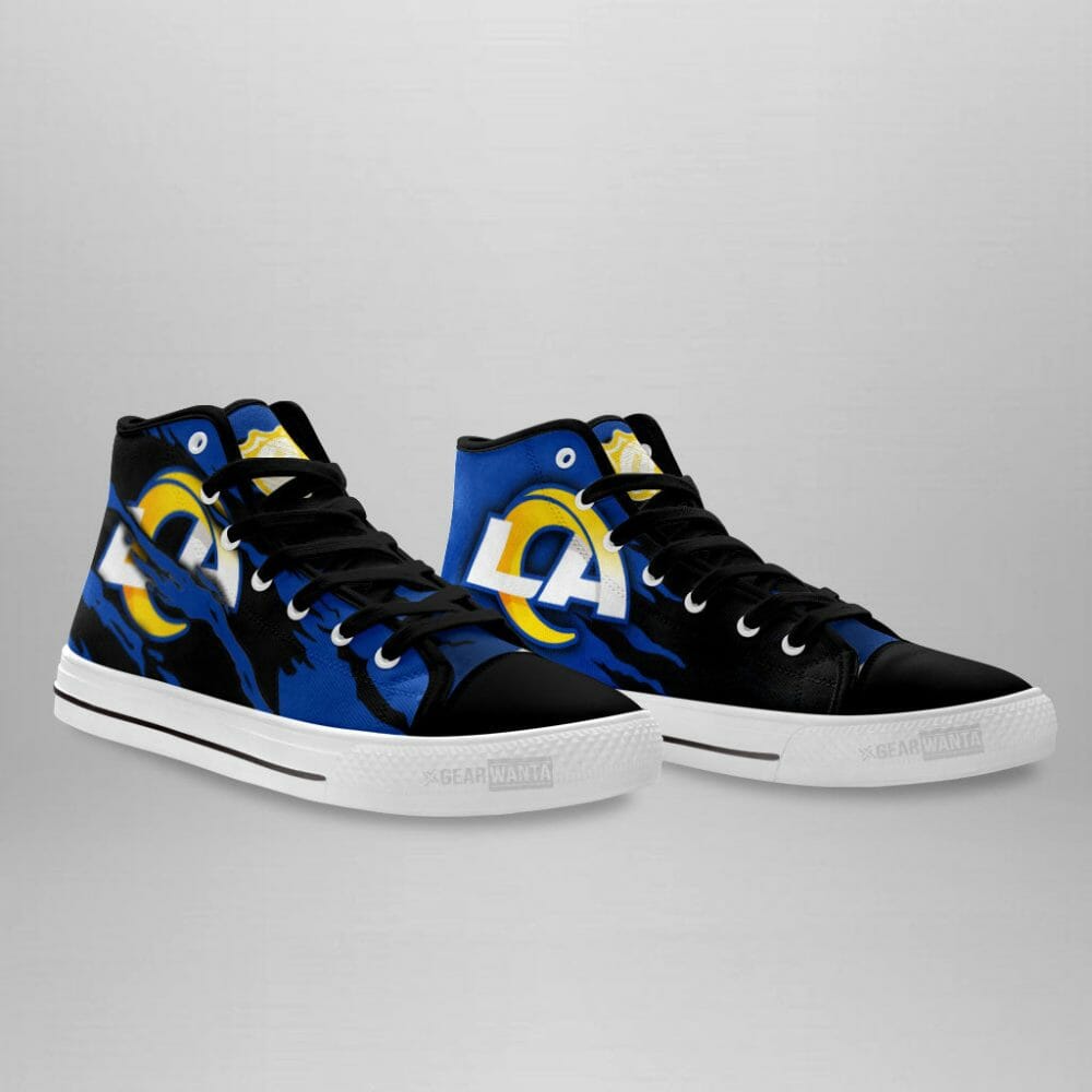 JWFancy Los Angeles Rams High Top Canvas Sneakers Shoes For Men And Women