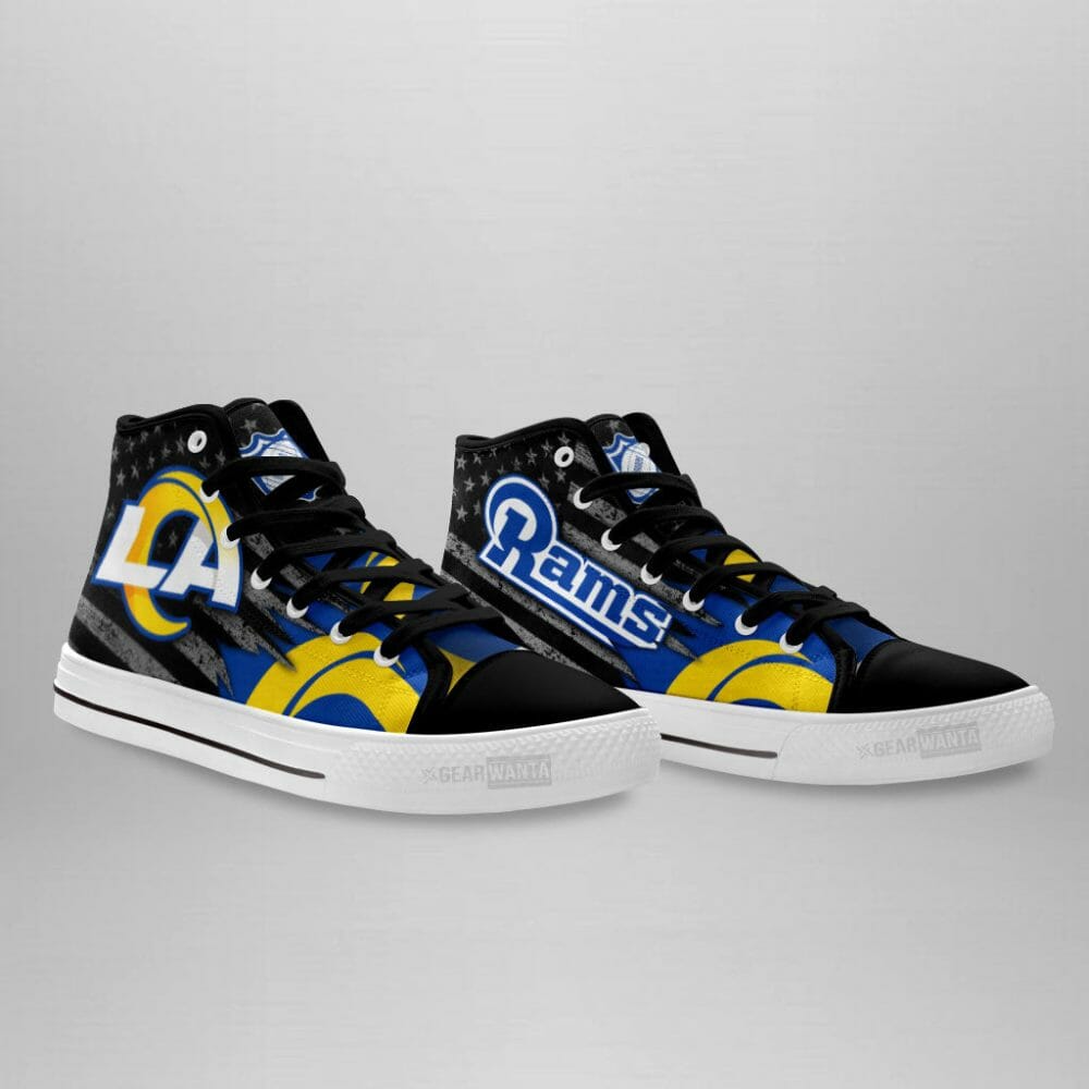 JWFancy Los Angeles Rams High Top Canvas Sneakers Shoes For Men And Women