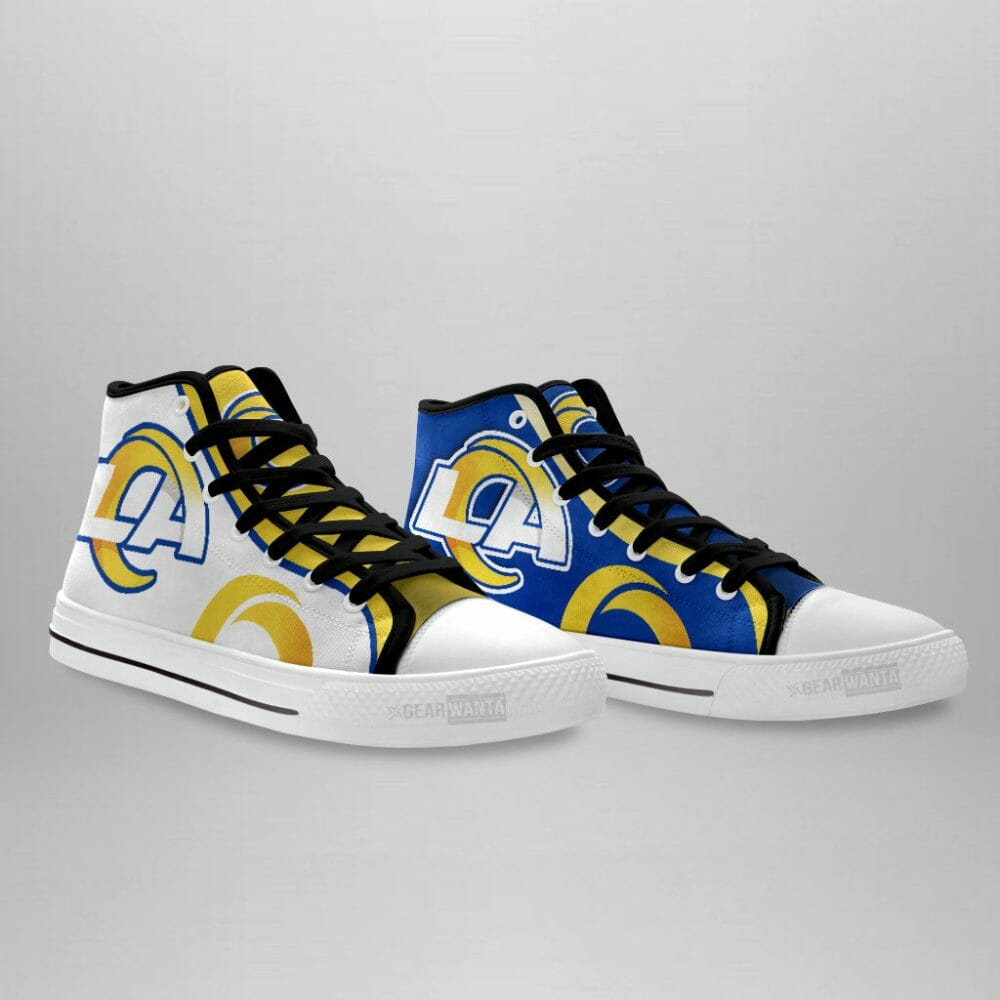 JWFancy Los Angeles Rams High Top Canvas Sneakers Shoes For Men And Women